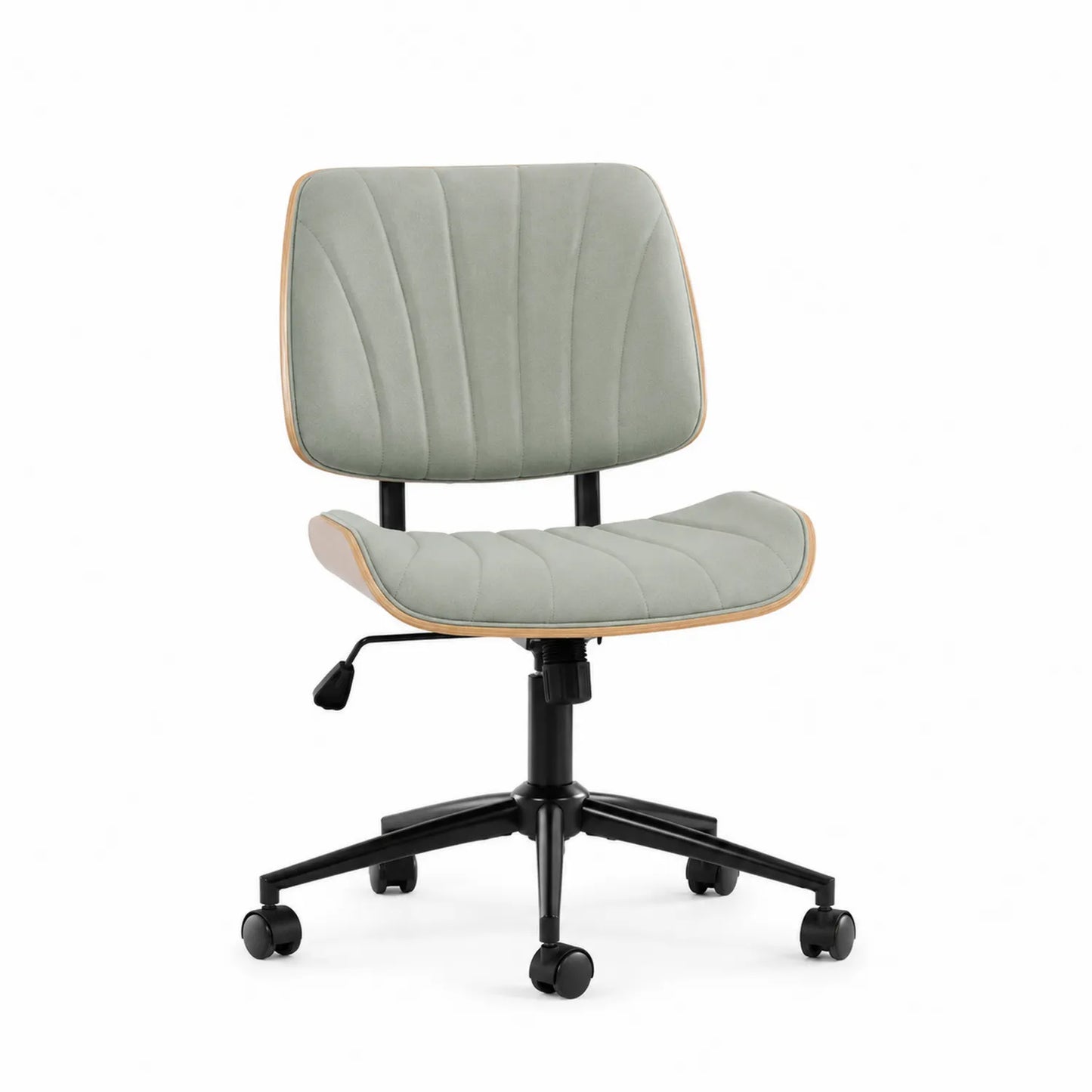 Sedia da ufficio in tessuto grigio regolabile